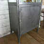 Vintage Industrial Steel Glazed Medical Cabinet