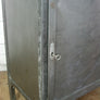 Vintage Industrial Steel Glazed Medical Cabinet