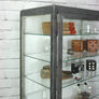 Vintage Industrial Steel Glazed Medical Cabinet