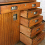 Vintage Industrial Iroko School Plan Chest / Kitchen Island