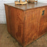 Vintage Industrial Iroko School Plan Chest / Kitchen Island