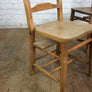 4 Vintage Rustic School Church Chapel Chairs