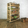 Rustic Shoe Trolley Shelving - Retail Shop Display