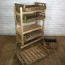 Rustic Shoe Trolley Shelving - Retail Shop Display