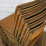 6 Vintage Industrial School Stacking Chairs