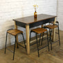 Vintage Industrial School Laboratory Table