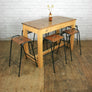 Vintage Industrial Iroko School Laboratory Table