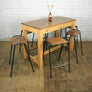 Vintage Industrial Iroko School Laboratory Table