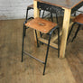 Reclaimed School Lab Stacking Stools x 1 (100+ available)