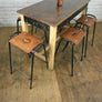 Copy of A Set of Thirty (30) Reclaimed School Lab Stacking Stools