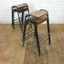 Reclaimed School Lab Stacking Stools x 1 (100+ available)