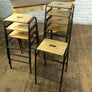 8 Vintage School Laboratory Stacking Bar Stools
