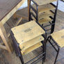 8 Vintage School Laboratory Stacking Bar Stools