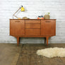 Small Mid Century Teak Sideboard/Media Cabinet