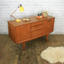 Small Mid Century Teak Sideboard/Media Cabinet