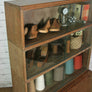 Vintage Limed Oak Sectional Bookcase / Shop Display Cabinet