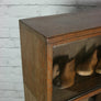 Vintage Limed Oak Sectional Bookcase / Shop Display Cabinet