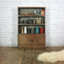 Vintage Limed Oak Sectional Bookcase / Shop Display Cabinet