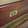 Antique Victorian Mahogany Military Campaign Chest