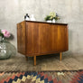 Mid Century Danish Teak Media Cabinet Sideboard