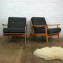 Vintage Mid Century Beech Armchair (1 of 2)