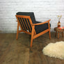 Vintage Mid Century Beech Armchair (1 of 2)