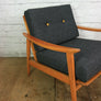 Vintage Mid Century Beech Armchair (1 of 2)