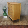 Mid Century Oak Brandon Tallboy Drawers - 2406b