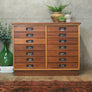 Vintage School Multi Drawers / Plan Chest - 0801h
