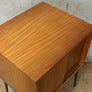 Mid Century LP Vinyl Record Cabinet - 0402l