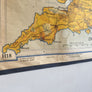 Vintage Industrial Map Chart of Great Britain