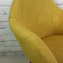 Mid Century Vintage Mustard Club Cocktail Chair