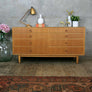Mid Century Oak Chest of Drawers Sideboard