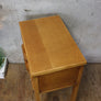 Vintage Oak Rustic Side Table - 0707e