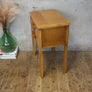 Vintage Oak Rustic Side Table - 0707e