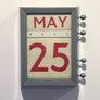 1958 Vintage Post Office Perpetual Calender - Grey