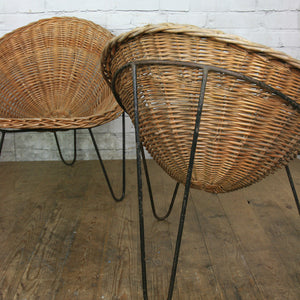 Mid Century Wicker Tub Chair by Conran – 2 in stock