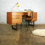 Mid Century Teak Uniflex Desk Dressing Table