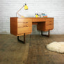 Mid Century Teak Uniflex Desk Dressing Table