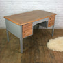 Vintage Abbess Oak School Teachers Desk