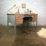 Vintage Abbess Oak School Teachers Desk
