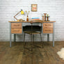 Vintage Abbess Oak School Teachers Desk