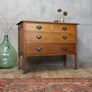 vintage_oak_antique_vanity_unit_chest_of_drawers