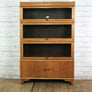 Vintage Oak Barristers Sectional Bookcase Cabinet