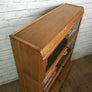Vintage Oak Barristers Sectional Bookcase Cabinet