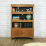 Vintage Oak Barristers Sectional Bookcase Cabinet