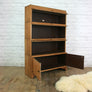 Vintage Oak Barristers Sectional Bookcase Cabinet