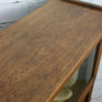 Vintage Oak Barristers Bookcase Display Cabinet