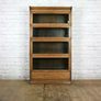 Vintage Oak Solicitors Sectional Bookcase