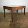 Antique Edwardian Vintage Oak Library Table Desk